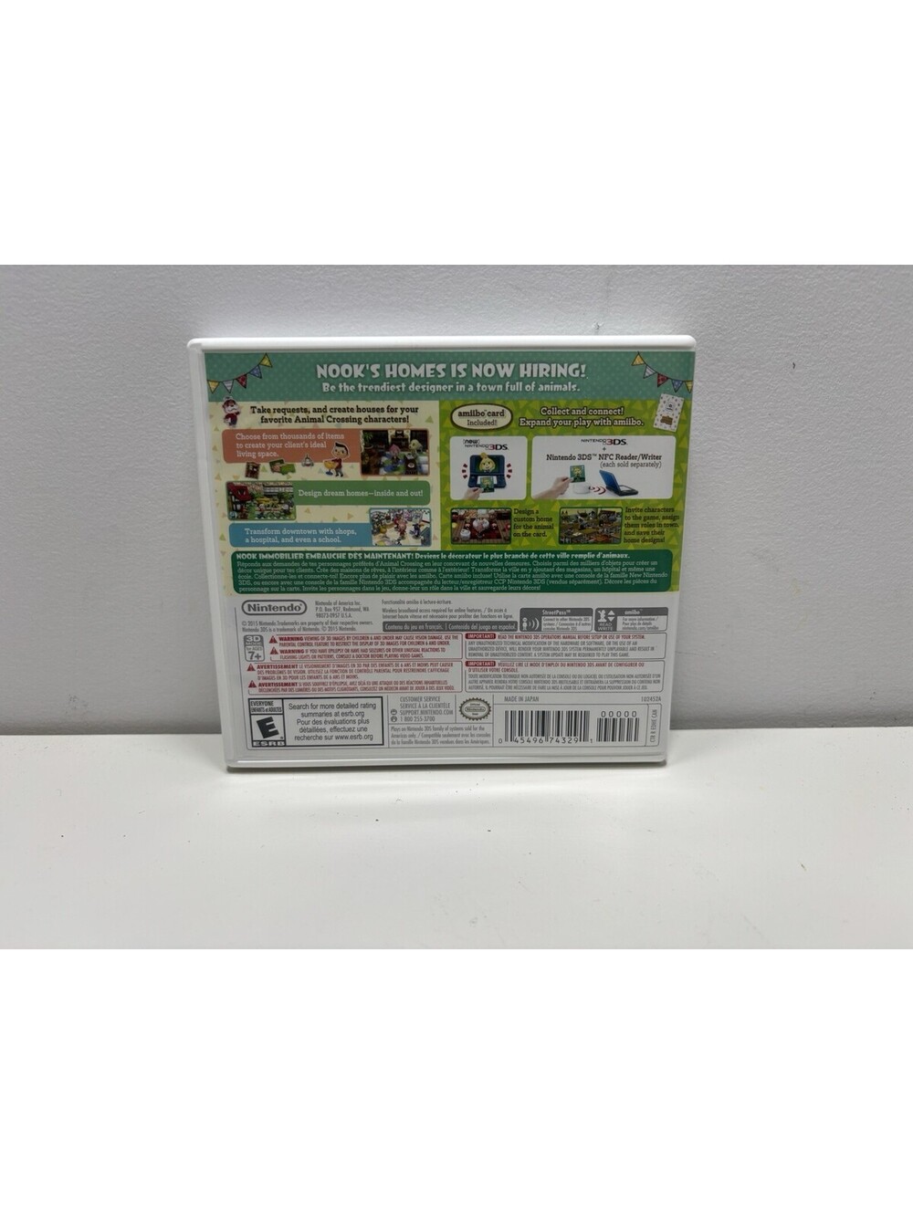 [CIB W/Sealed amiibo Card] Animal Crossing: Happy Home Designer - Picture 3 of 3